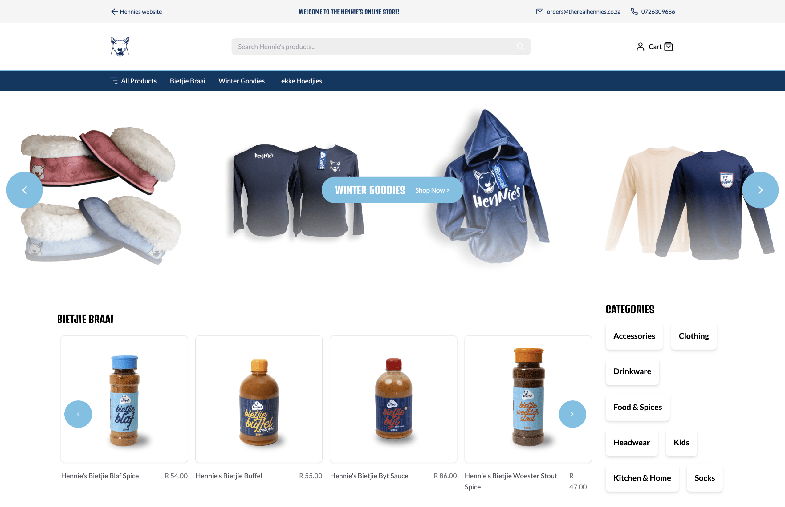 Hennie's eCommerce